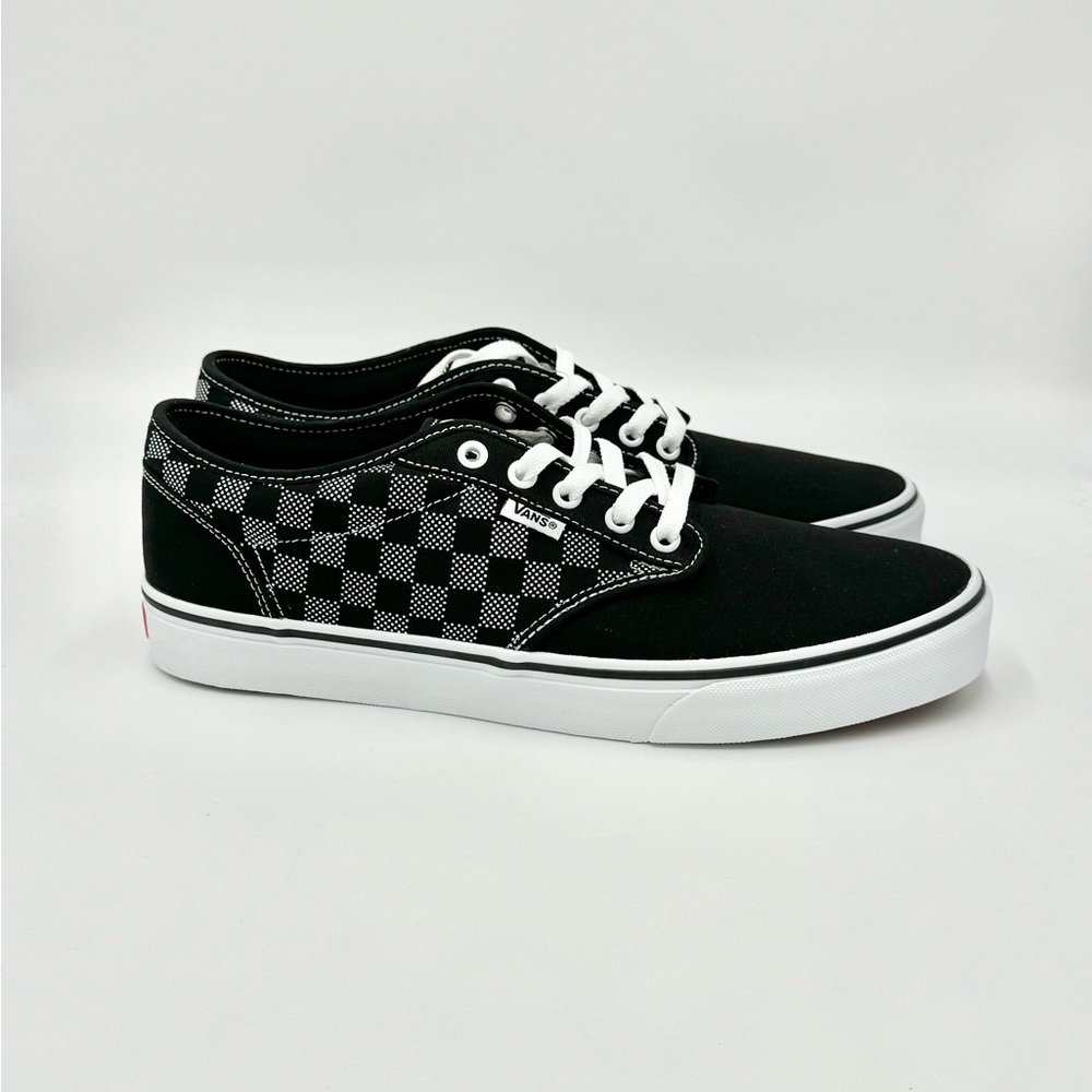 NEW Vans Atwood Checker Dot Black White Canvas Skate Shoe Men’s size 11 - Picture 3 of 13